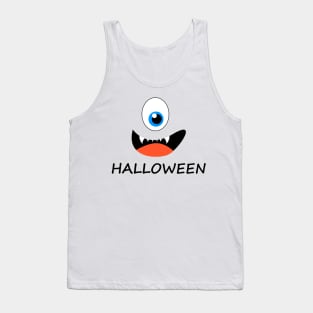 Halloween face Tank Top